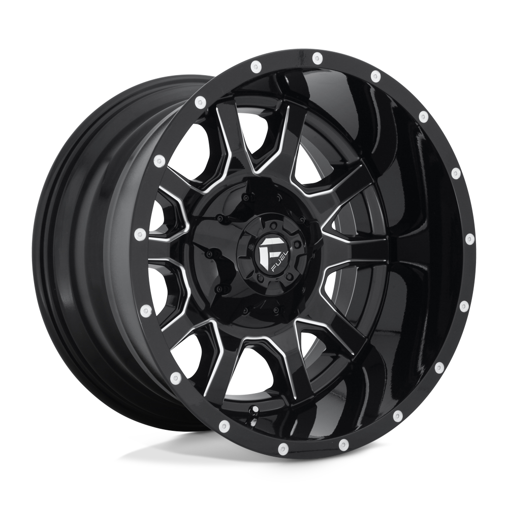 20x12 Fuel Offroad Wheels D627 VANDAL 8x165.1 -43 offset 125.1 hub BLACK - D62720208247