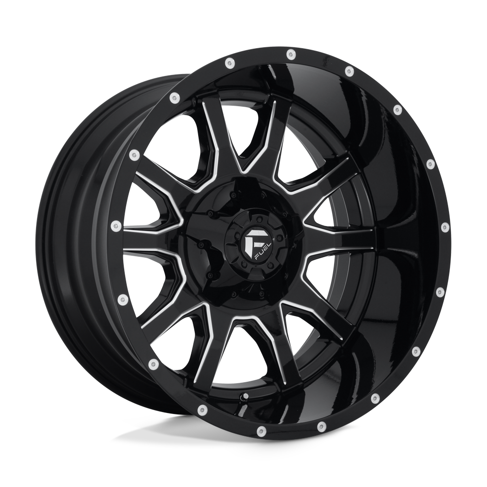 22x12 Fuel Offroad Wheels D627 VANDAL 8x170 -43 offset 125.1 hub BLACK - D62722201747