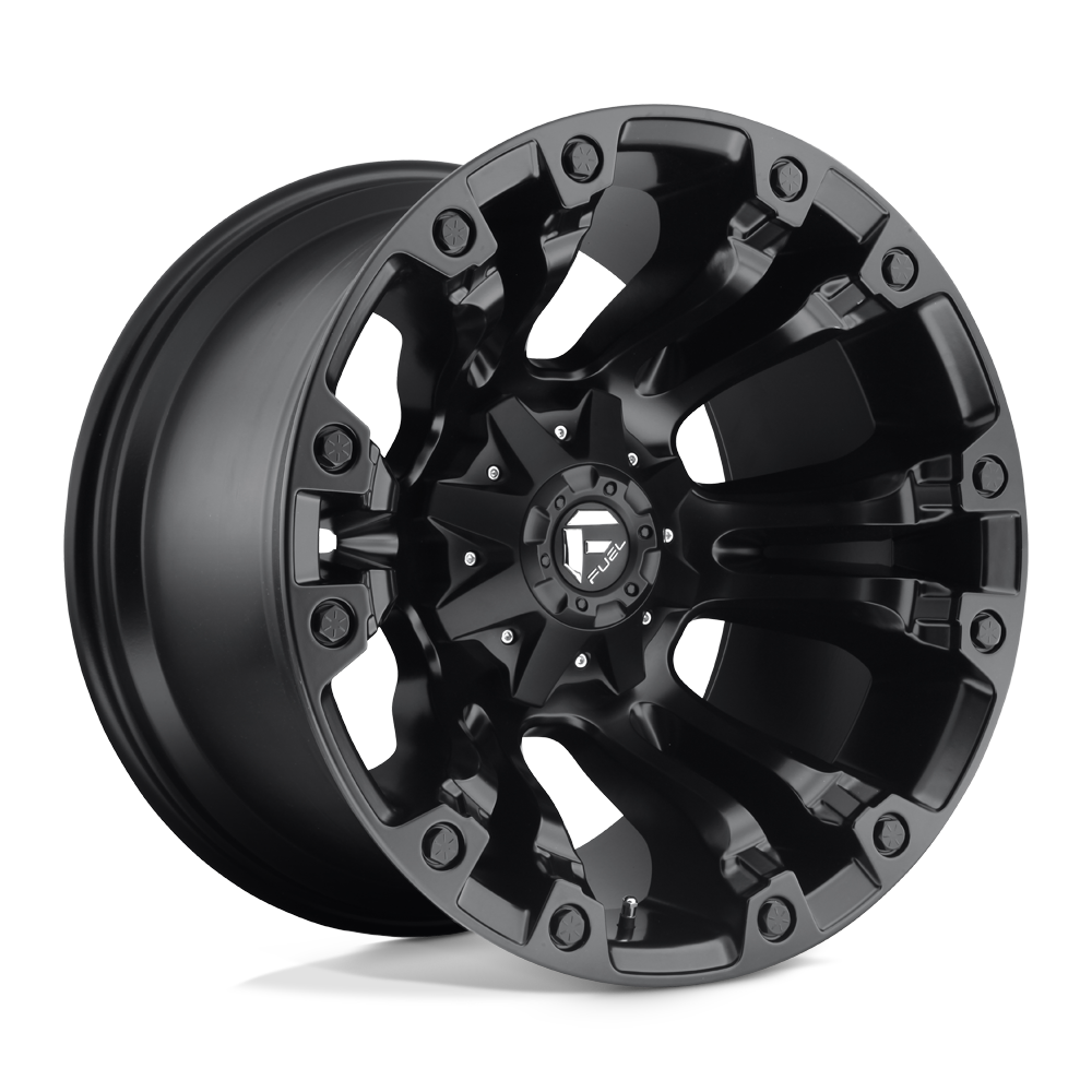20x12 Fuel Offroad Wheels D560 VAPOR 6x135/6x139.7 -44 offset 106.1 hub BLACK - D56020209847