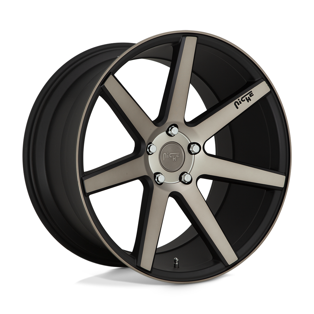 19x9.5 Niche Wheels M150 VERONA 5x100 40 offset 66.06 hub BLACK - M150199580+40