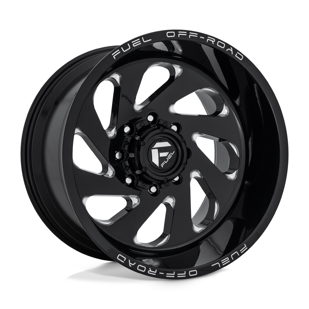 20x10 Fuel Offroad Wheels D637 VORTEX 6x139.7 -19 offset 106.1 hub BLACK - D63720008446