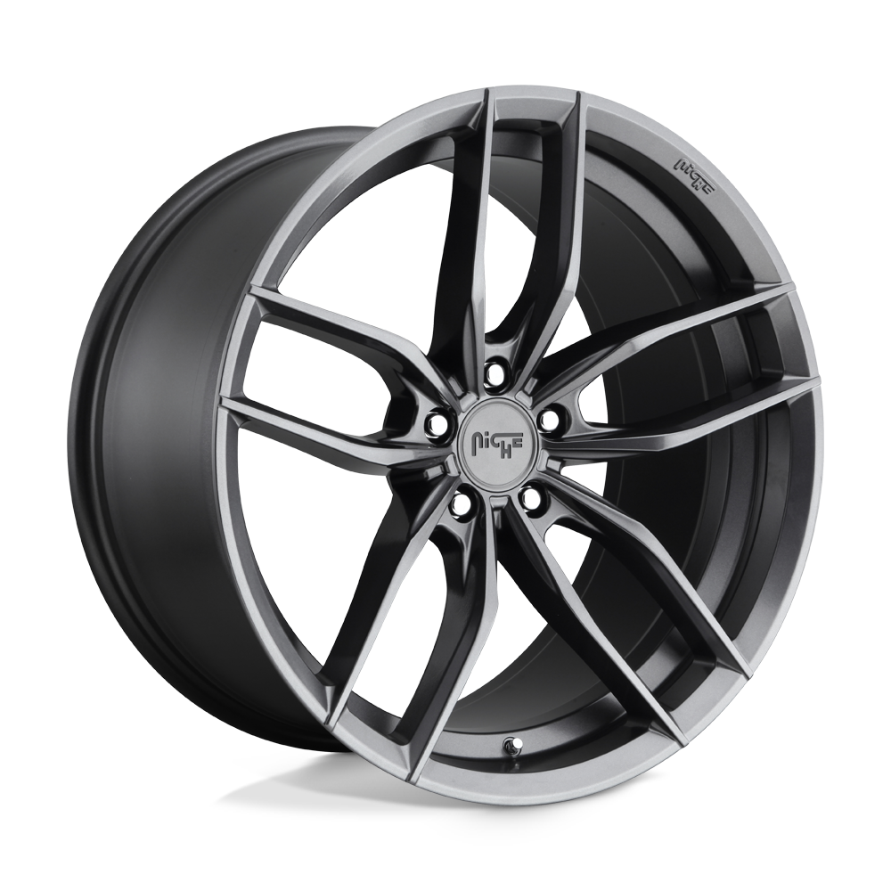 18x8 Niche Wheels M204 VOSSO 5x112 42 offset 66.56 hub GRAY - M204188043+42