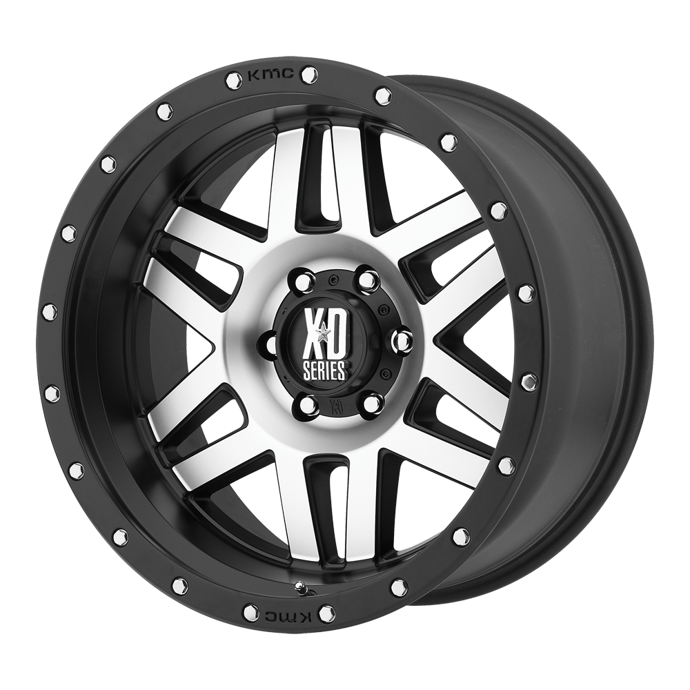 18x9 XD Series Offroad XD128 MACHETE 5x127 -12 offset 78.1 hub MACHINED - XD12889050512N