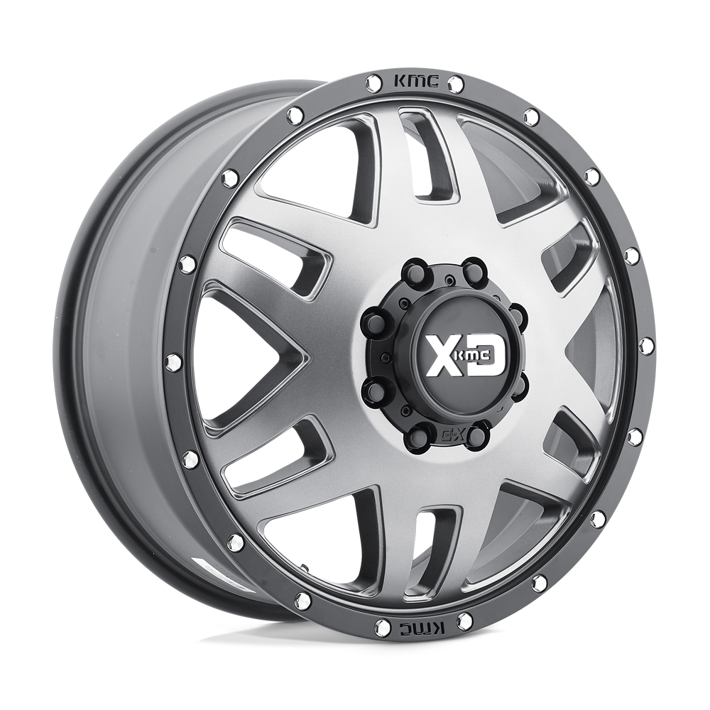 20x7.5 XD Series Offroad XD130 MACHETE DUALLY 8x210 0 offset 154.3 hub GRAY - XD130275894152N