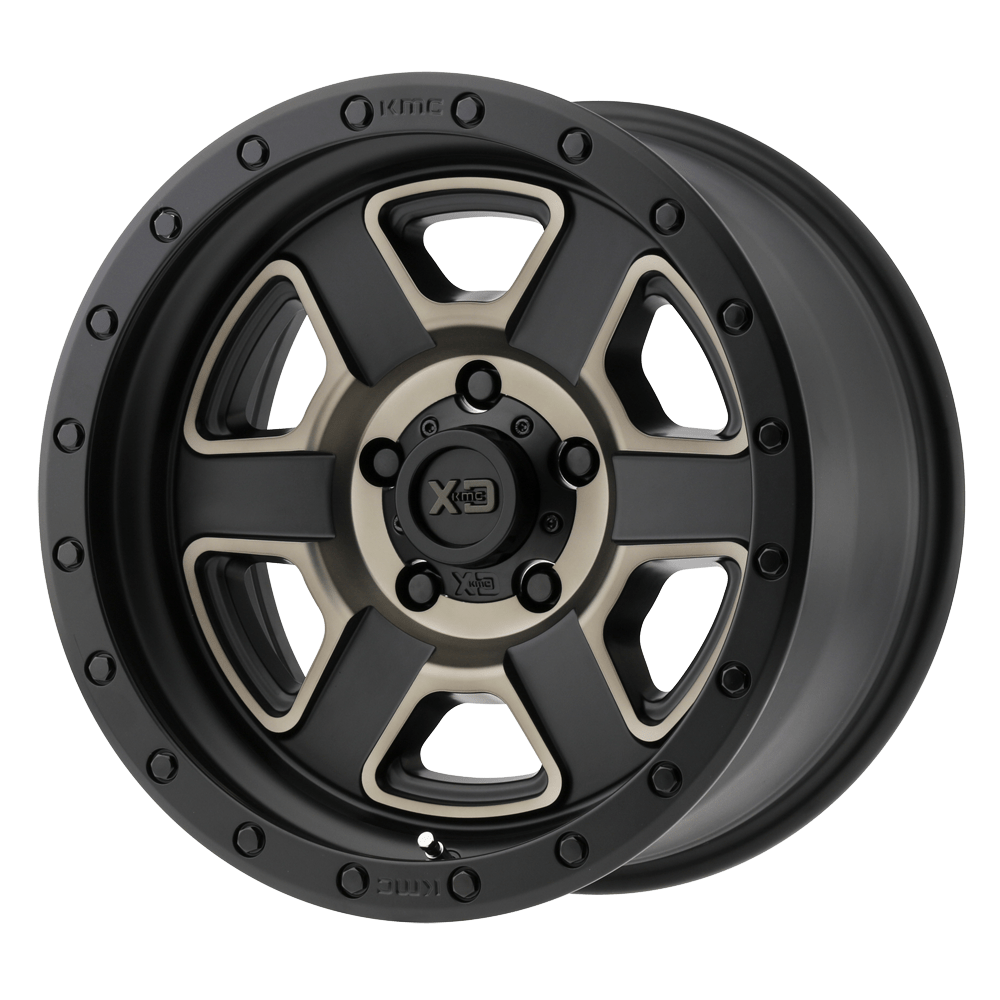18x9 XD Series Offroad XD133 FUSION OFF-ROAD 8x165.1 0 offset 125.1 hub BLACK - XD13389080900