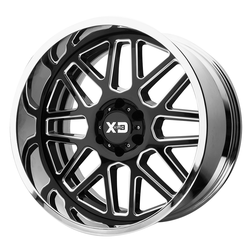 22x12 XD Series Offroad XD201 GRENADE 8x165.1 -44 offset 125.1 hub BLACK - XD201-22128044NBC