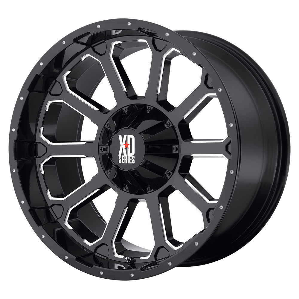 18x9 XD Series Offroad XD806 BOMB 5x110/5x115 30 offset 72.56 hub BLACK - XD80689021330