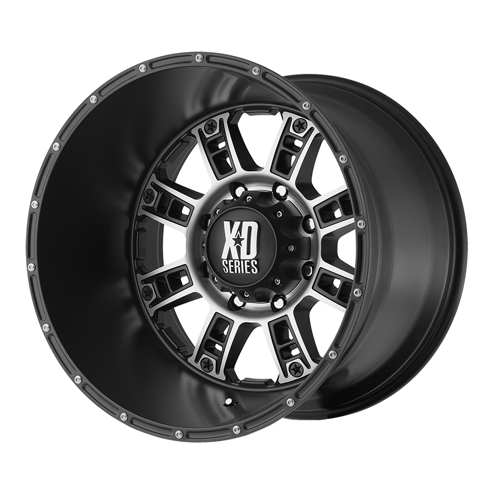 20x12 XD Series Offroad XD809 RIOT 6x139.7 -44 offset 106.1 hub BLACK - XD80921268744N