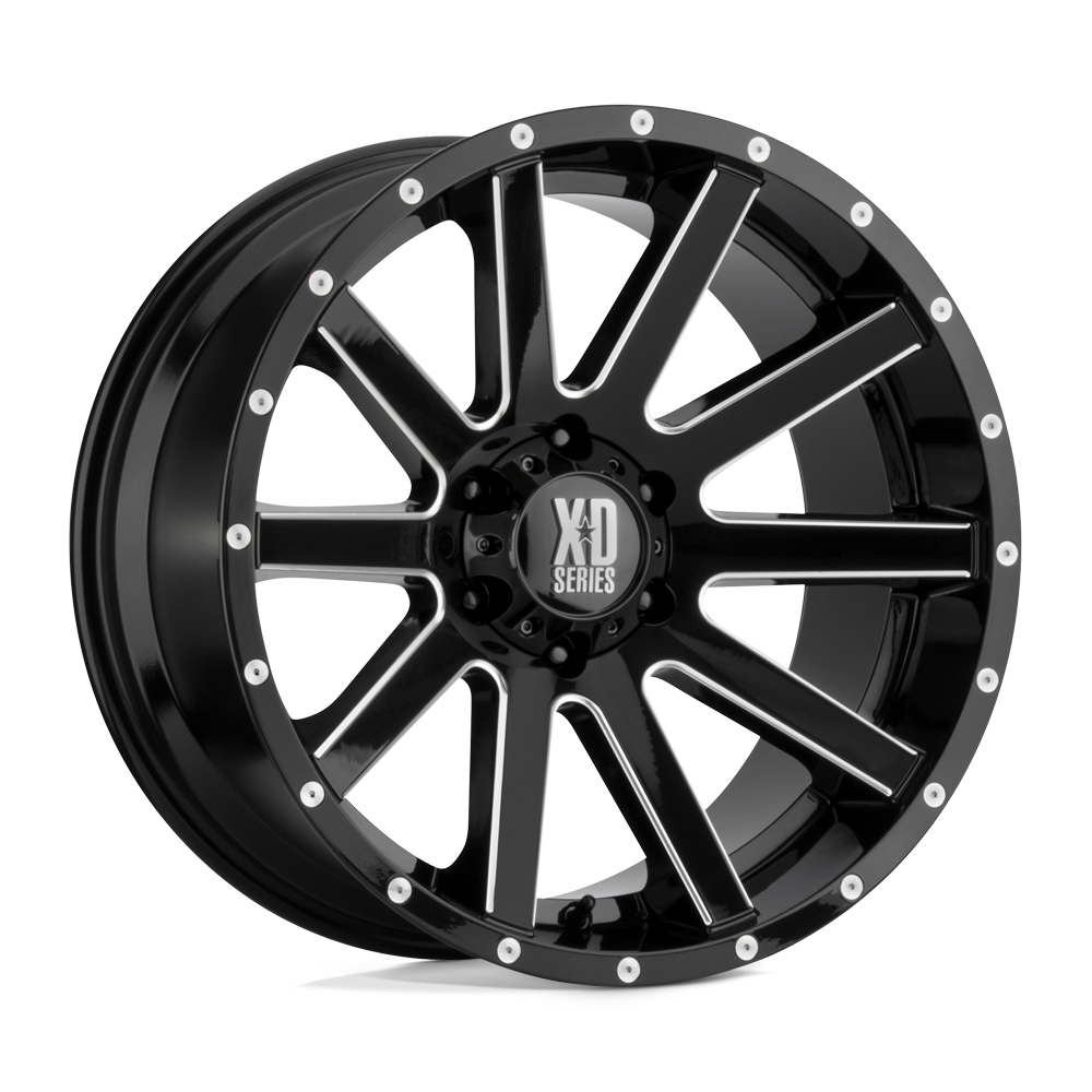 20x10 XD Series Offroad XD818 HEIST 5x127 -24 offset 78.1 hub BLACK - XD81821050324N