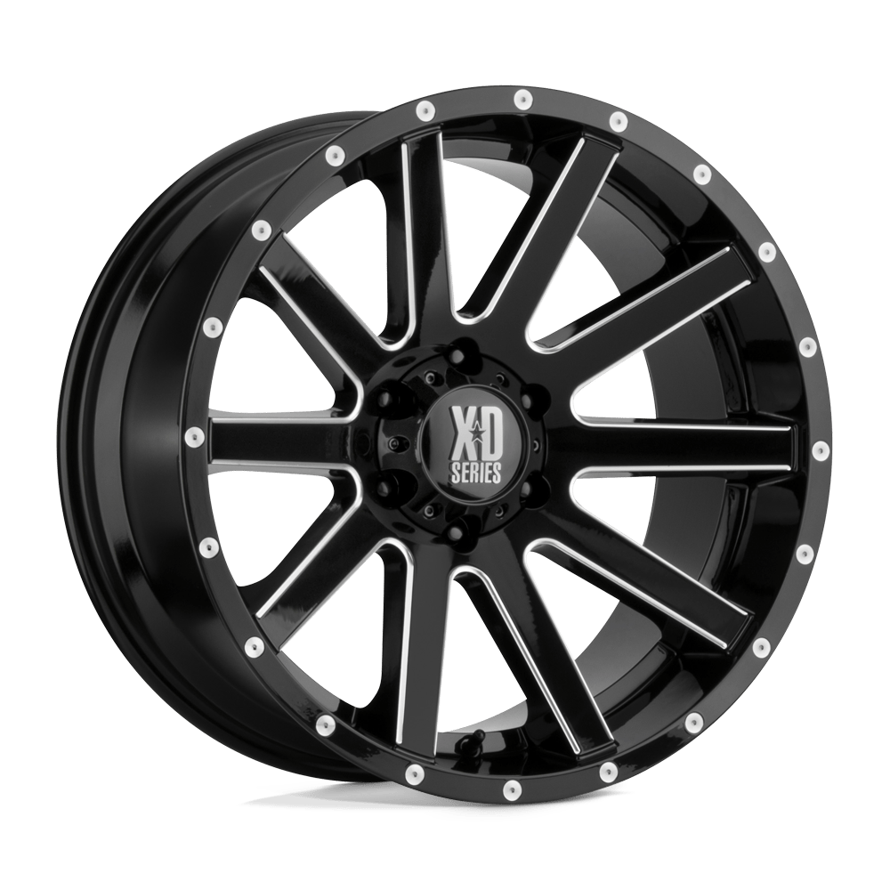 17x8 XD Series Offroad XD818 HEIST 5x110 35 offset 65.07 hub BLACK - XD81878042935