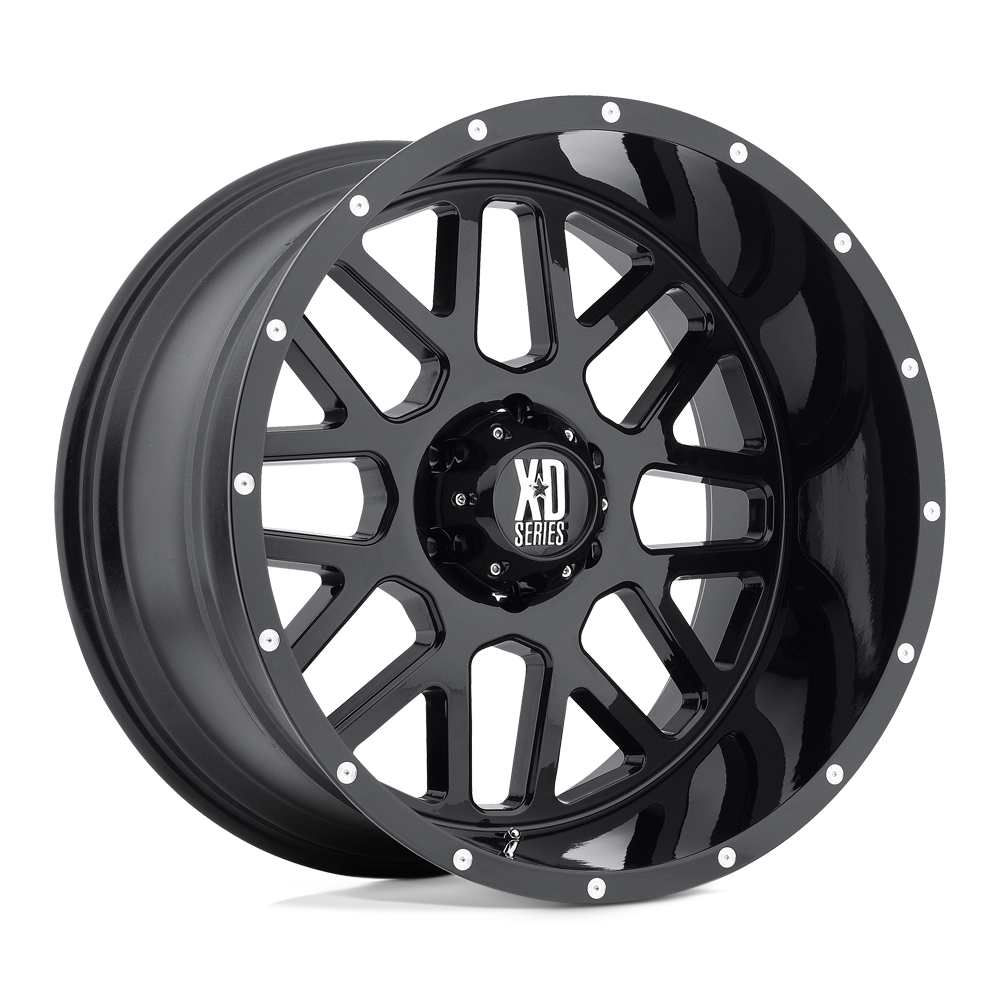 20x10 XD Series Offroad XD820 GRENADE 5x127 -24 offset 78.1 hub BLACK - XD82021050724N
