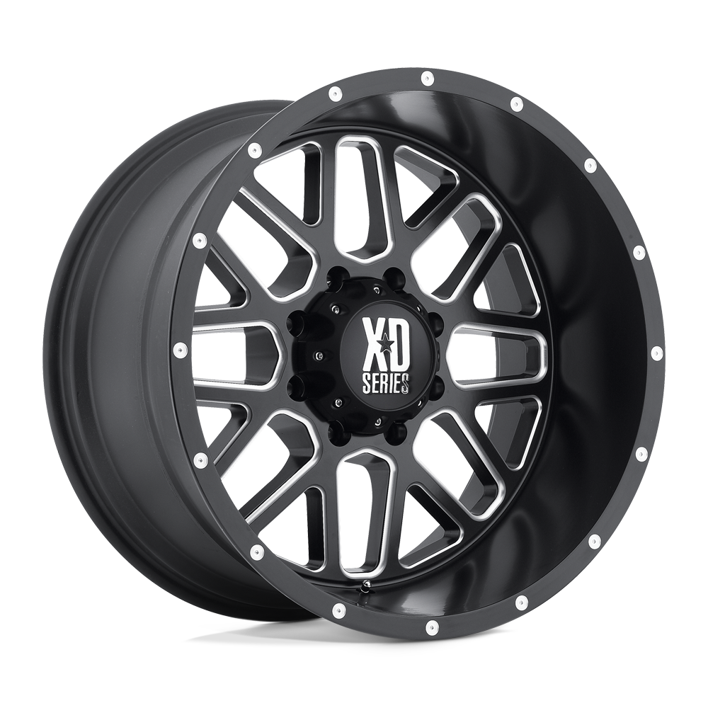 22x12 XD Series Offroad XD820 GRENADE 8x170 -44 offset 125.1 hub BLACK - XD82022287944N
