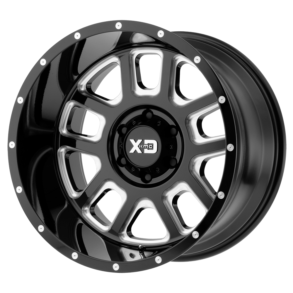 22x10 XD Series Offroad XD828 DELTA 8x170 -18 offset 125.1 hub BLACK - XD82822087318N
