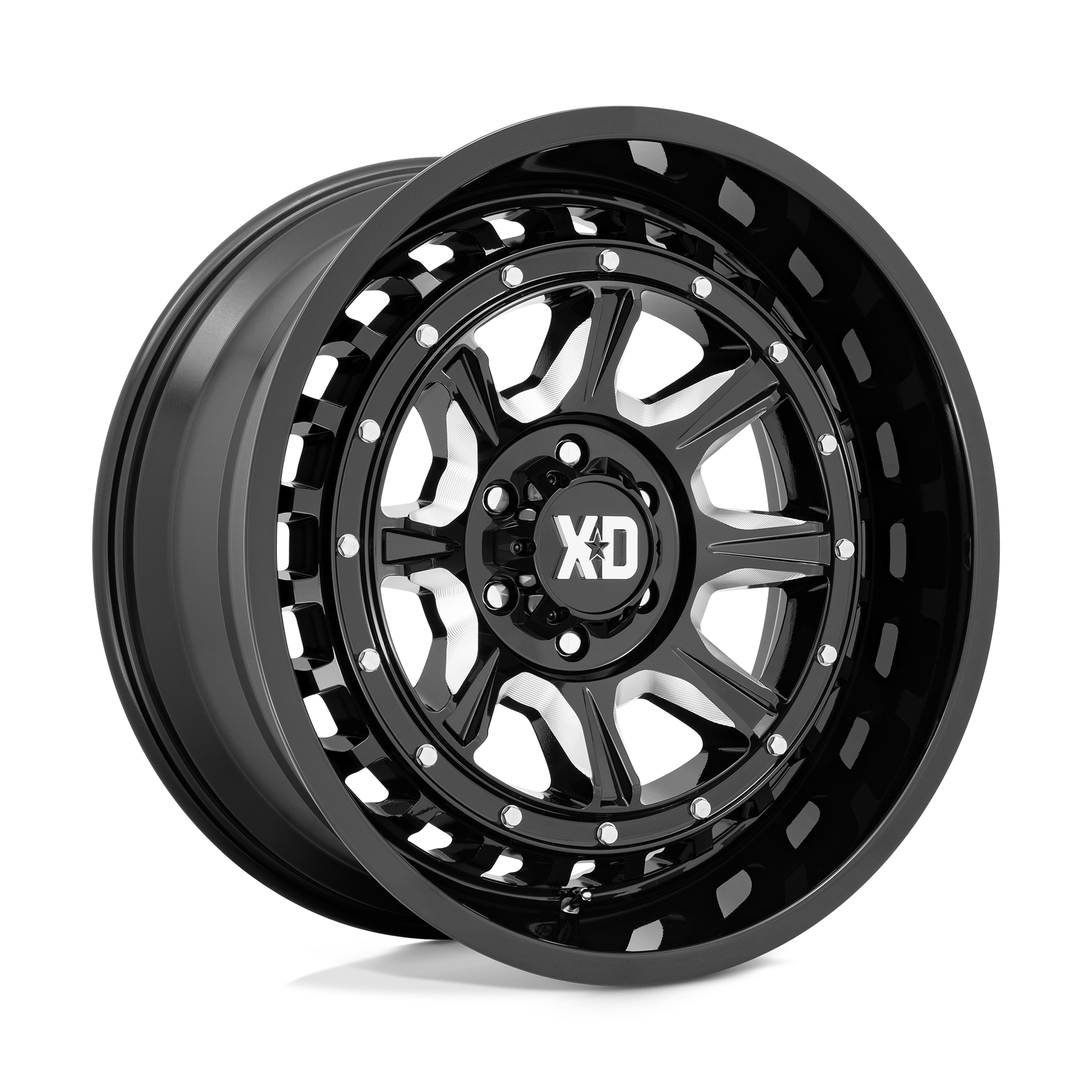 22x10 XD Series Offroad XD866 OUTLANDER 8x165.1 -36 offset 125.1 hub BLACK - XD866BE22108018N