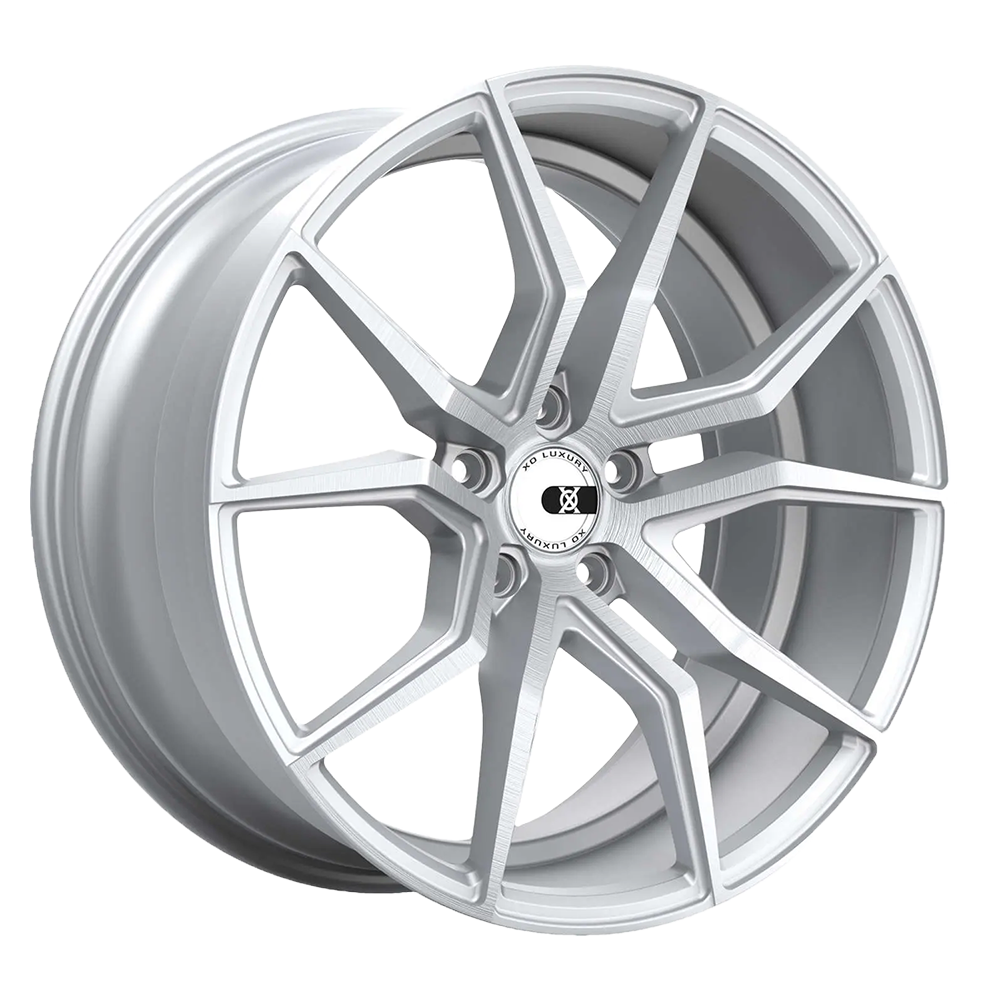 19x10 XO Wheels VERONA 5x120.65 37 offset 70.3 hub SILVER - 1910VER375120S70E
