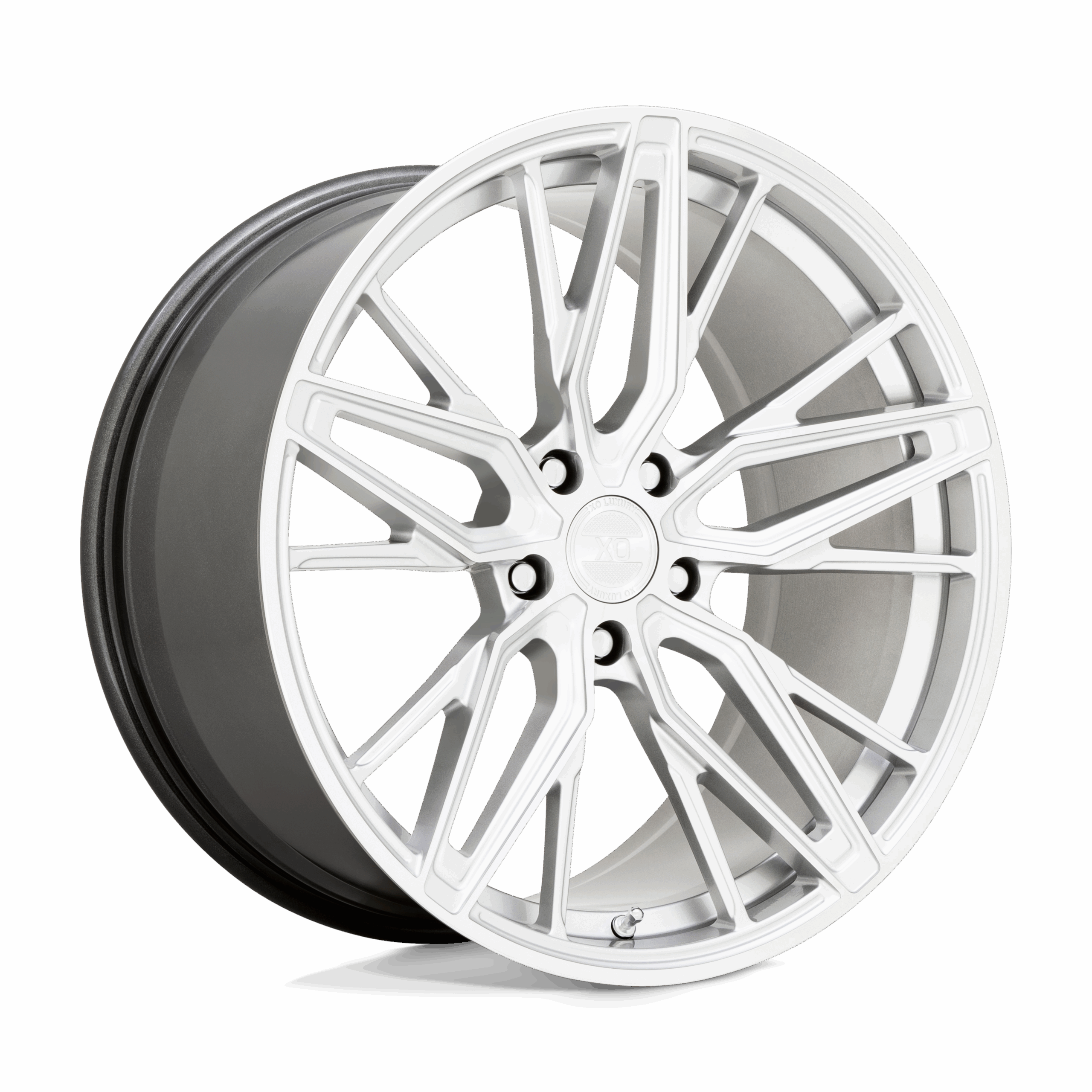 20x10.5 XO Wheels ZURICH 5x114.3 25 offset 76.1 hub SILVER - 2005ZCH255114S76