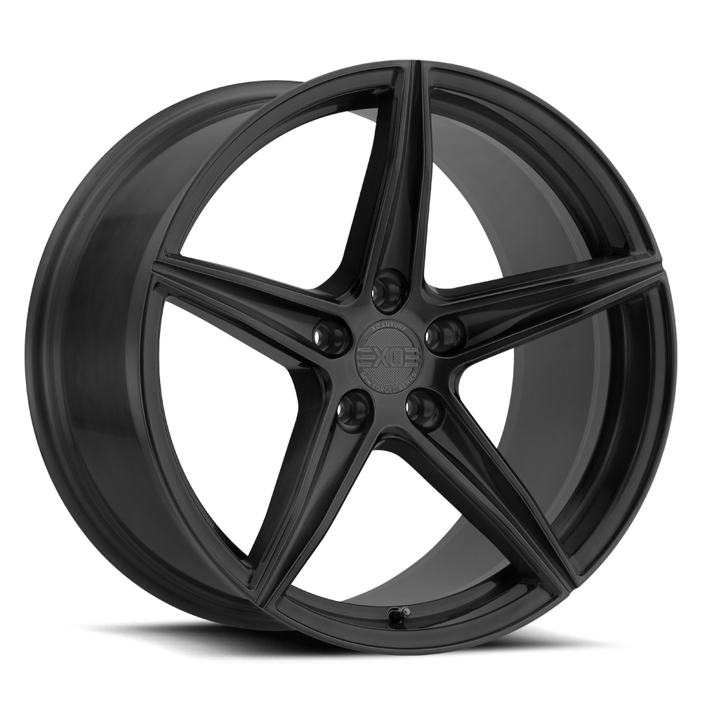 20x10.5 XO Wheels AUCKLAND 5x108 42 offset 76.1 hub BLACK - 2005AKD425108M76