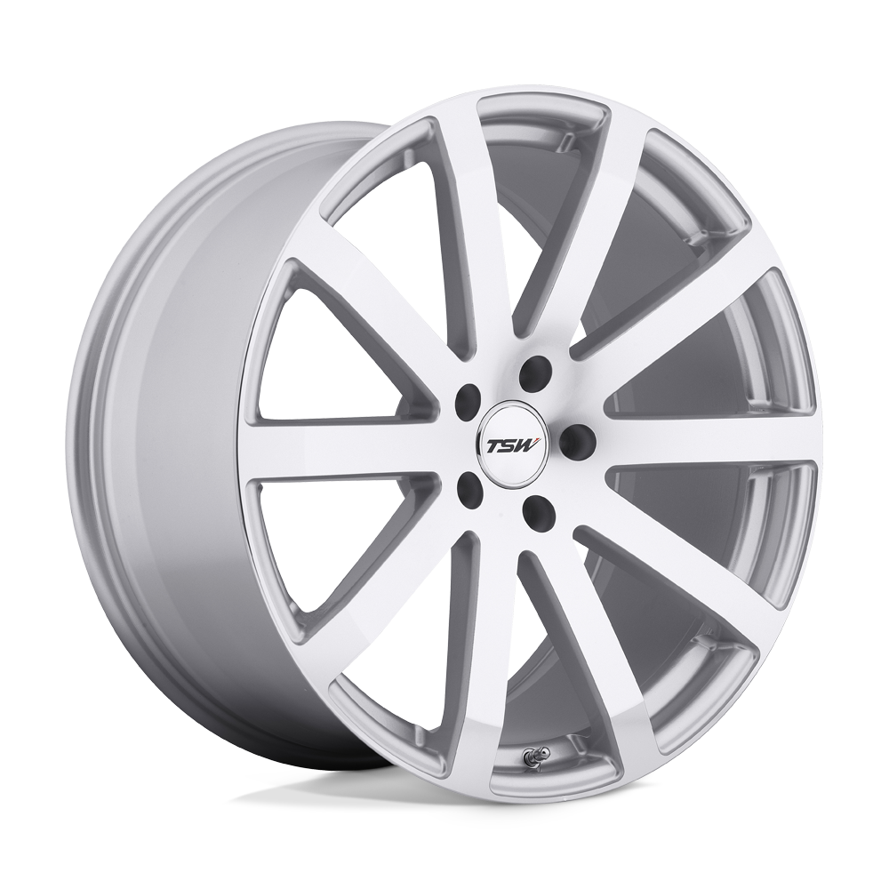 19x9.5 TSW Wheels BROOKLANDS 5x120 35 offset 76.1 hub SILVER - 1995BRK355120S76