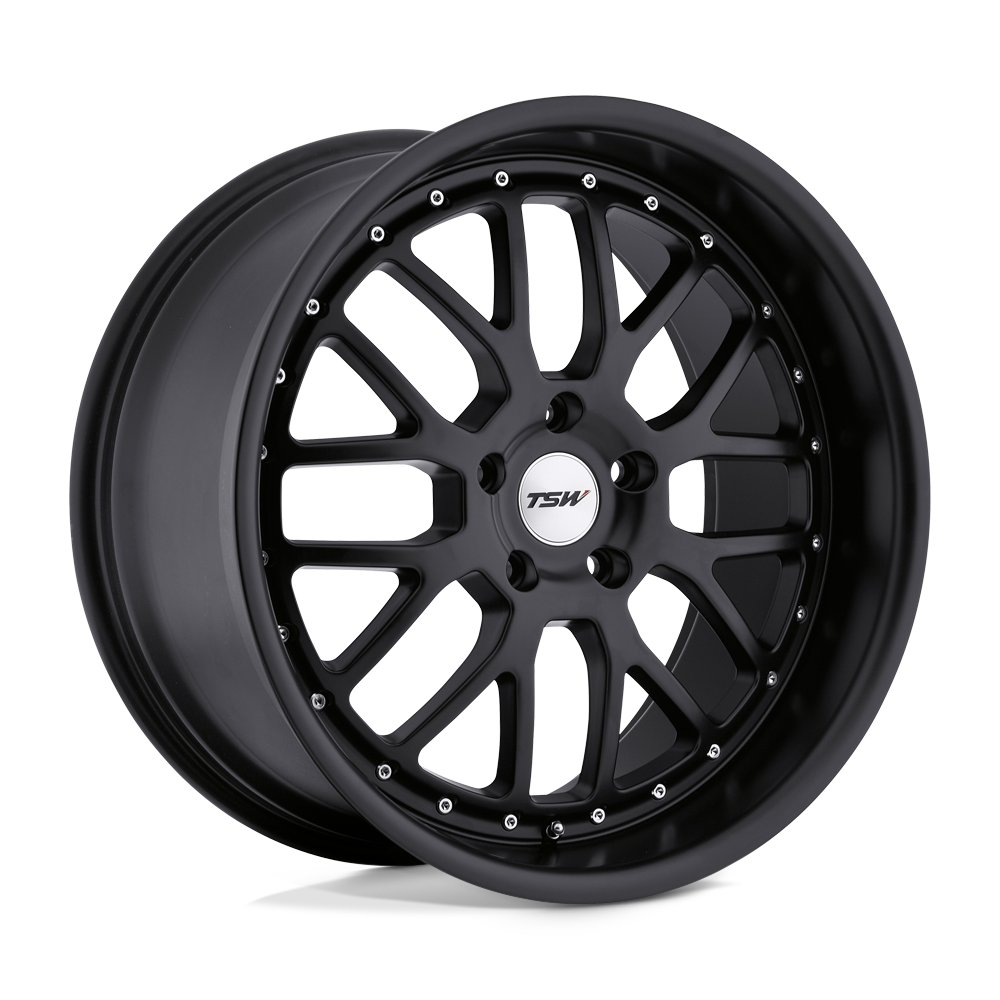 19x9.5 TSW Wheels VALENCIA 5x120 20 offset 76.1 hub BLACK - 1995VAL205120M76