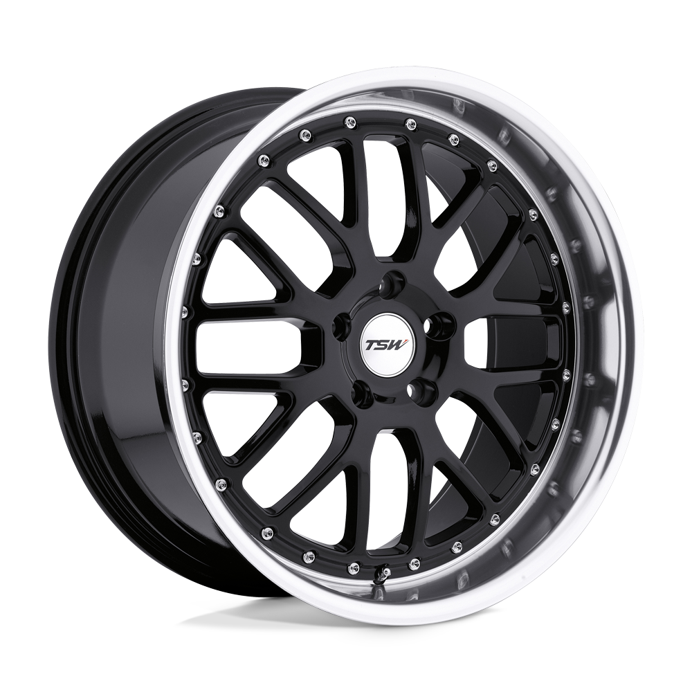 20x10 TSW Wheels VALENCIA 5x120 40 offset 76.1 hub BLACK - 2010VAL405120B76