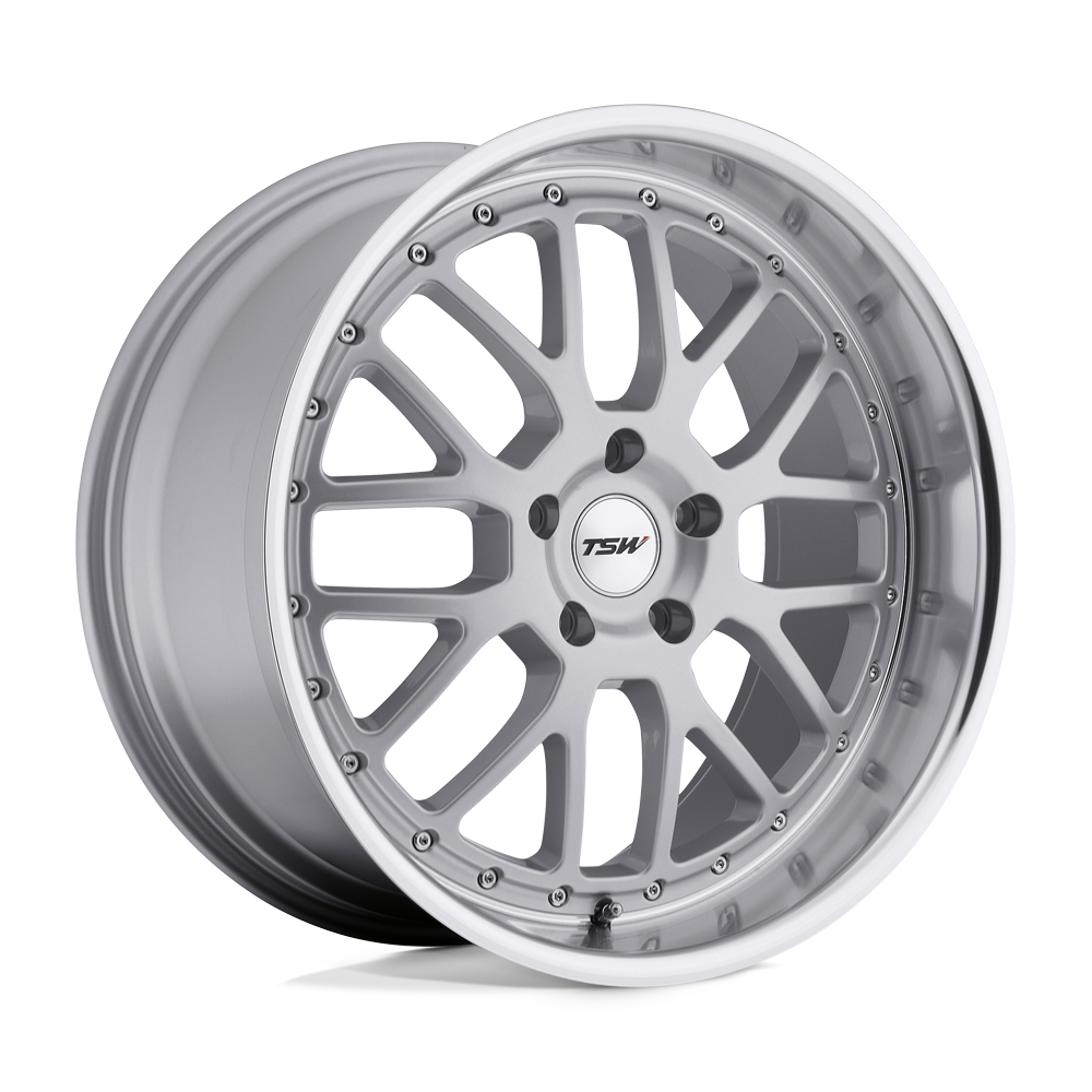 19x8 TSW Wheels VALENCIA 5x120 32 offset 76.1 hub SILVER - 1980VAL325120S76