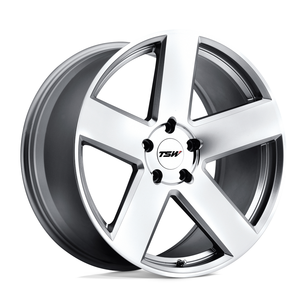 19x9.5 TSW Wheels BRISTOL 5x114.3 20 offset 76.1 hub SILVER - 1995BRS205114S76