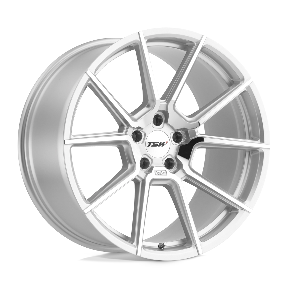 19x10 TSW Wheels CHRONO 5x114.3 25 offset 76.1 hub SILVER - 1910CRN255114S76