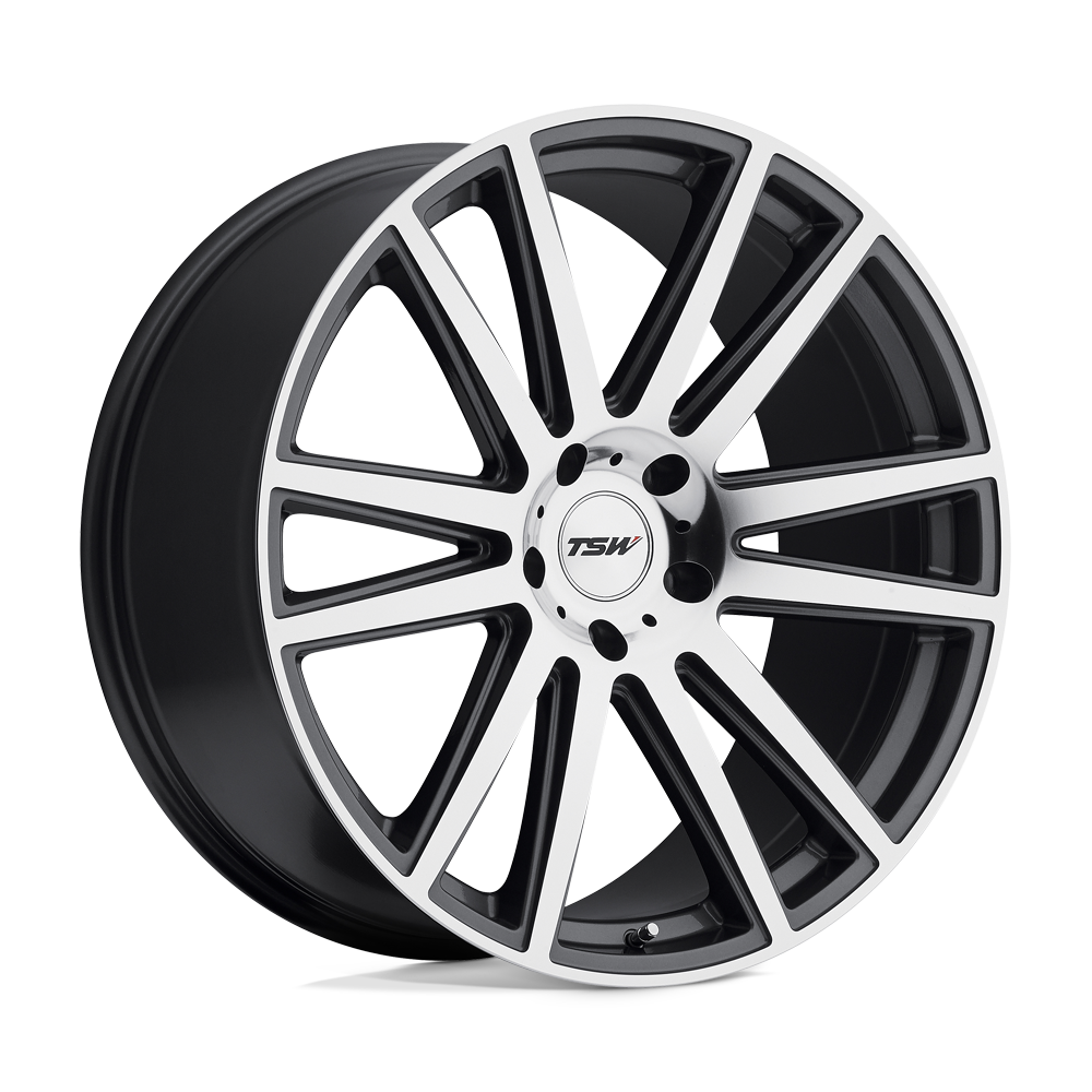 22x10 TSW Wheels GATSBY 5x120 37 offset 76.1 hub GRAY - 2210GAT375120G76