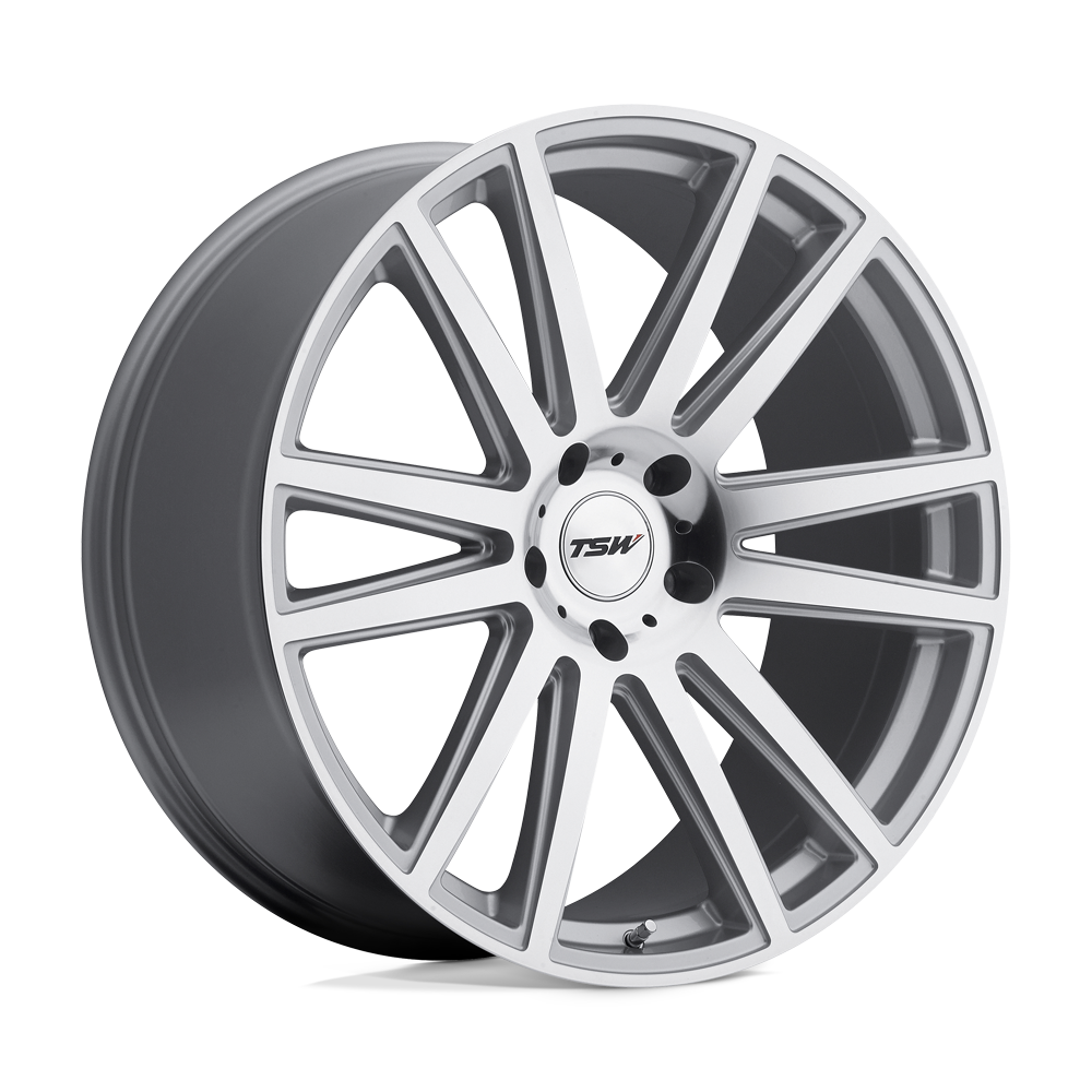 20x10 TSW Wheels GATSBY 5x120 37 offset 76.1 hub SILVER - 2010GAT375120S76