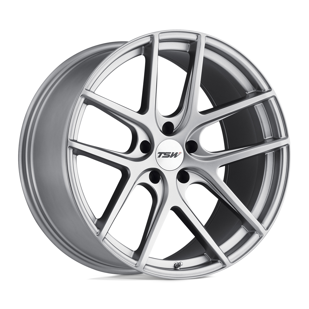 19x10.5 TSW Wheels GENEVA 5x120 27 offset 76.1 hub SILVER - 1905GNV275120S76