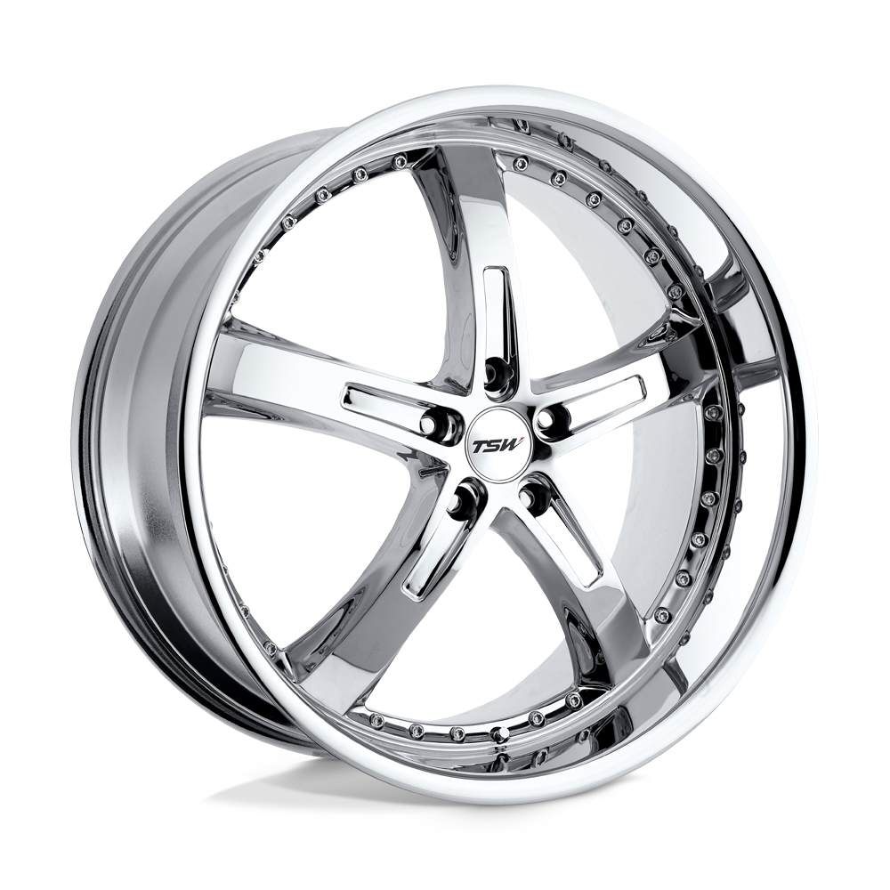 18x9.5 TSW Wheels JARAMA 5x120 20 offset 76.1 hub CHROME - 1895JAR205120C76