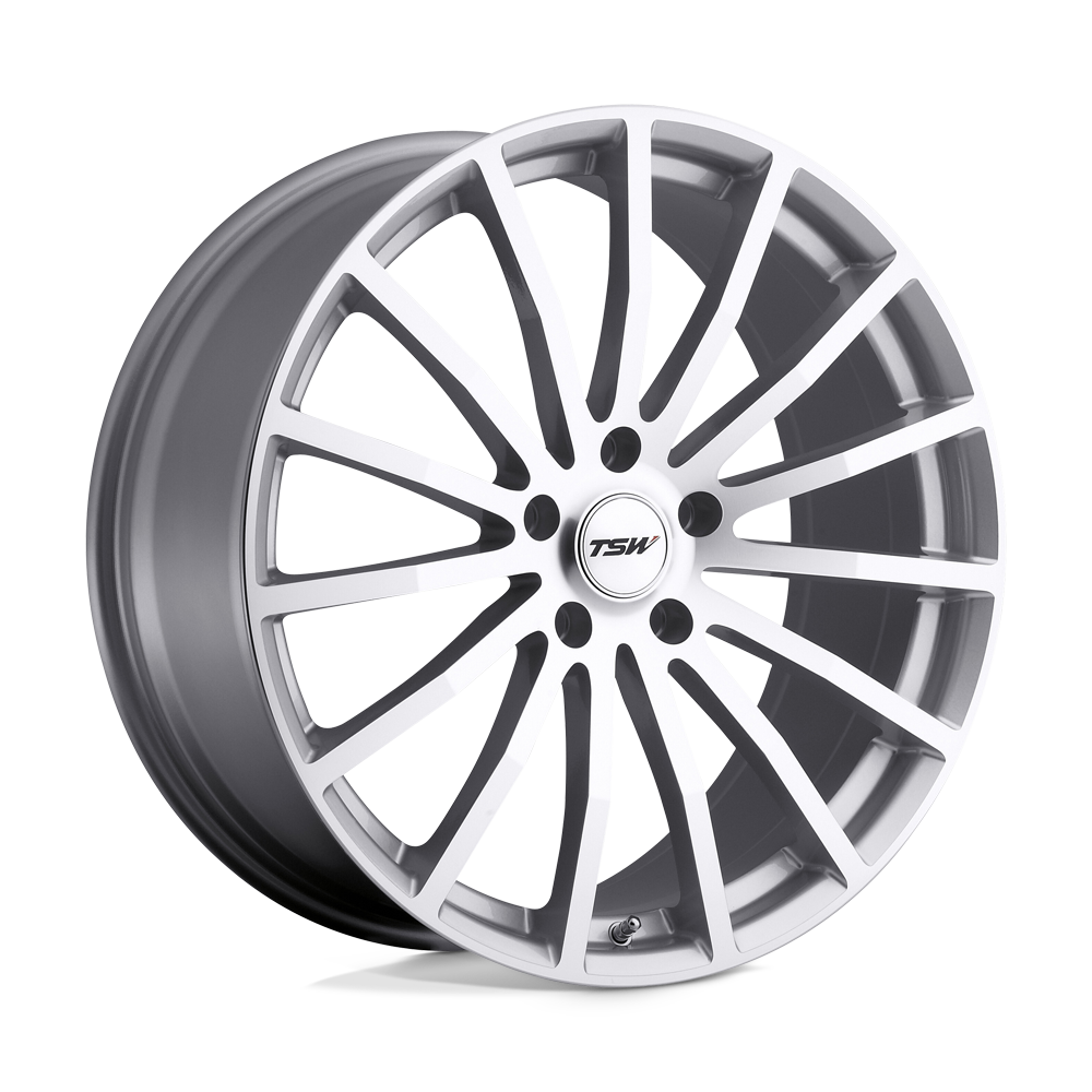 19x9.5 TSW Wheels MALLORY 5x112 53 offset 72.1 hub SILVER - 1995MAL535112S72