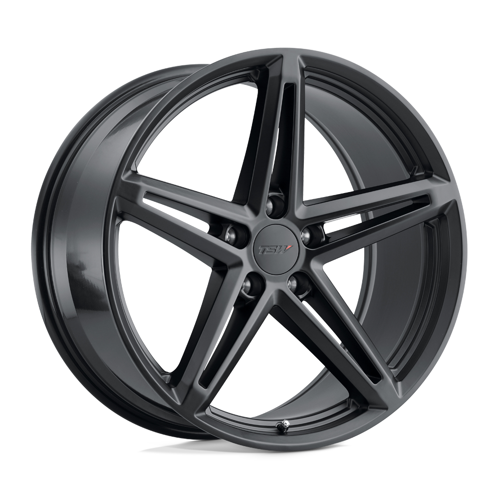 18x9.5 TSW Wheels MOLTENO 5x112 40 offset 66.56 hub BLACK - 1895MTN405112M66
