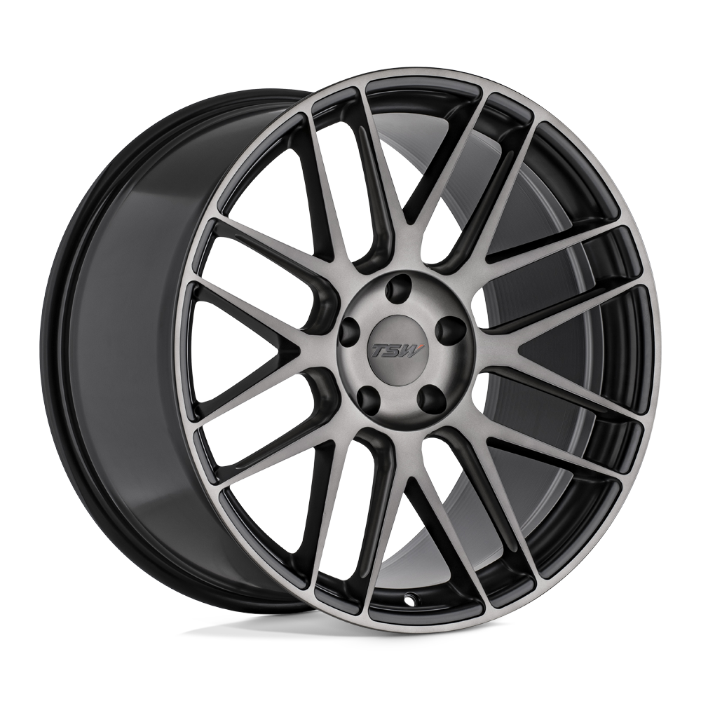 19x9.5 TSW Wheels NORD 5x112 35 offset 66.56 hub BLACK - 1995NRD355112F66