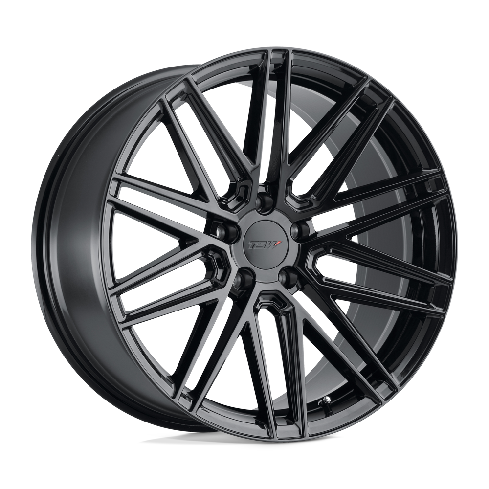 18x8.5 TSW Wheels PESCARA 5x114.3 40 offset 76.1 hub BLACK - 1885PCA405114B76