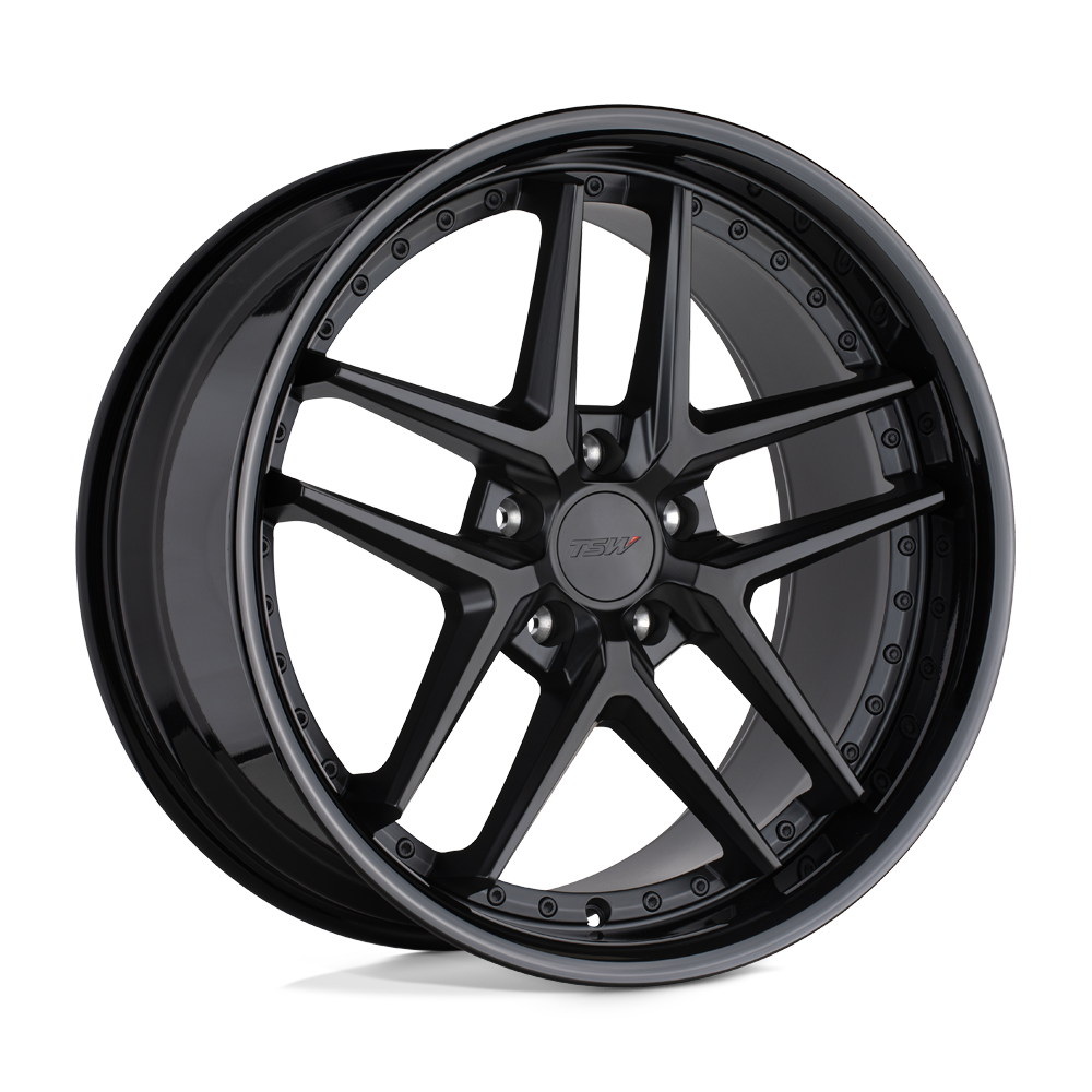 19x9.5 TSW Wheels PREMIO 5x120 20 offset 76.1 hub BLACK - 1995REM205120B76