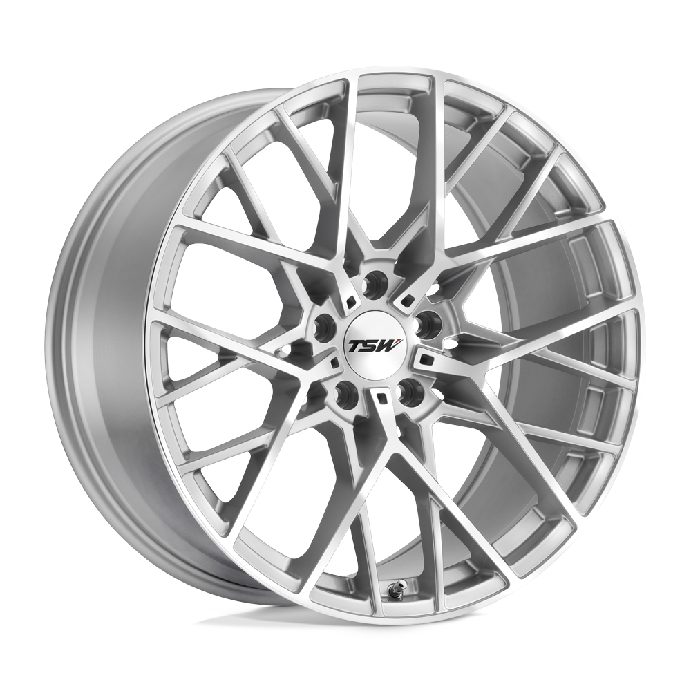 20x8.5 TSW Wheels SEBRING 5x114.3 30 offset 76.1 hub SILVER - 2085SEB305114S76