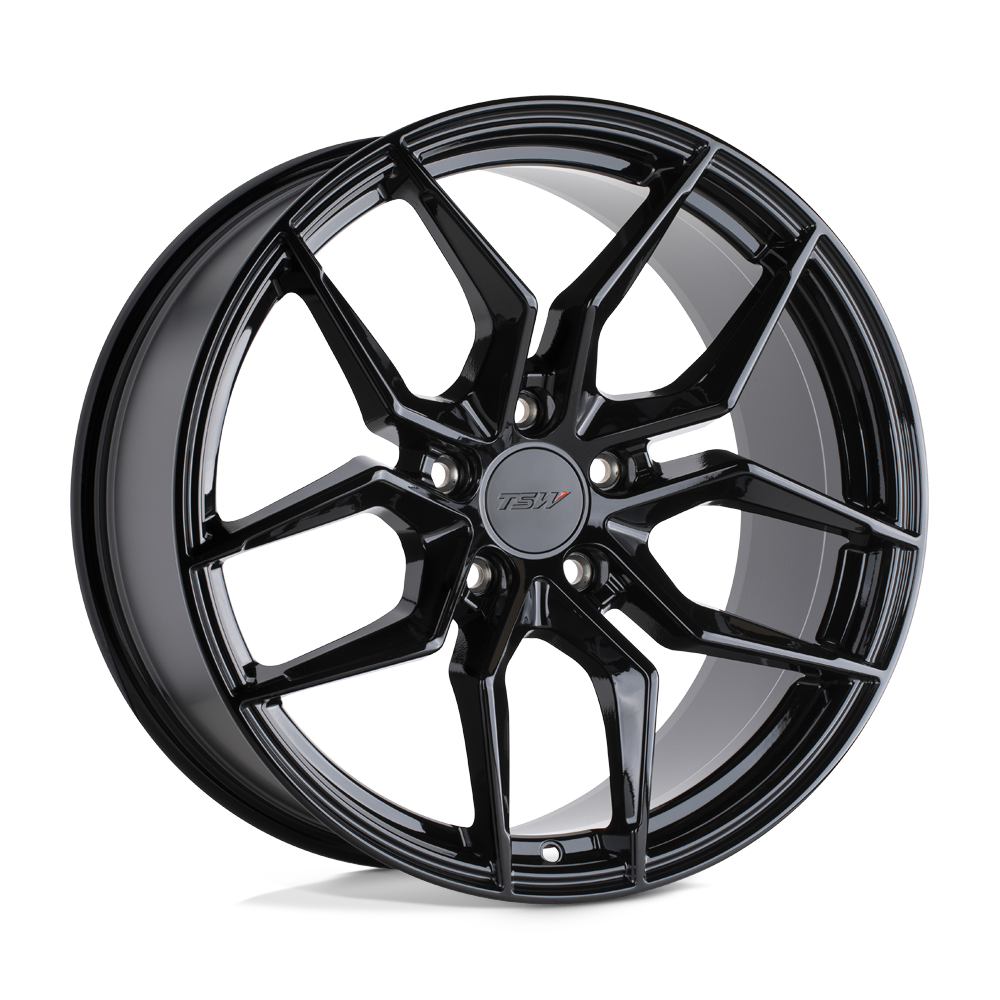 20x8.5 TSW Wheels SILVANO 5x120 35 offset 76.1 hub BLACK - 2085SVN355120B76