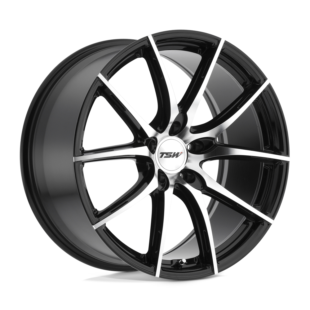 20x10 TSW Wheels SPRINT 5x112 25 offset 72.1 hub BLACK - 2010SPT255112B72