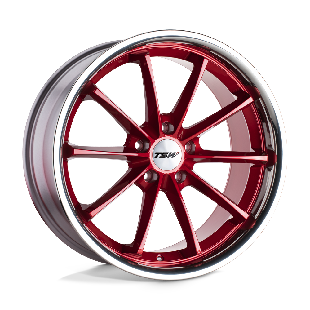 18x8.5 TSW Wheels SWEEP 5x114.3 40 offset 76.1 hub RED - 1885SWP405114R76