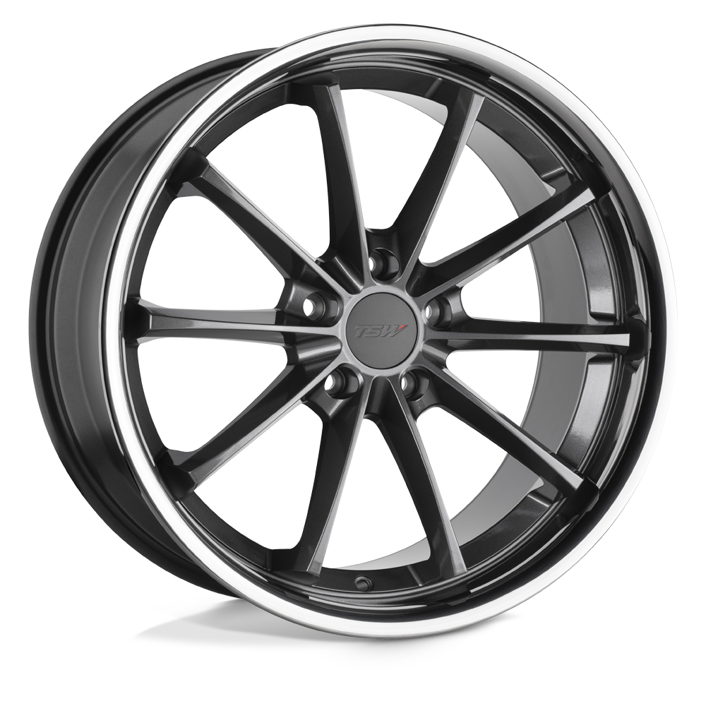 19x9.5 TSW Wheels SWEEP 5x120 40 offset 76.1 hub GRAY - 1995SWP405120G76