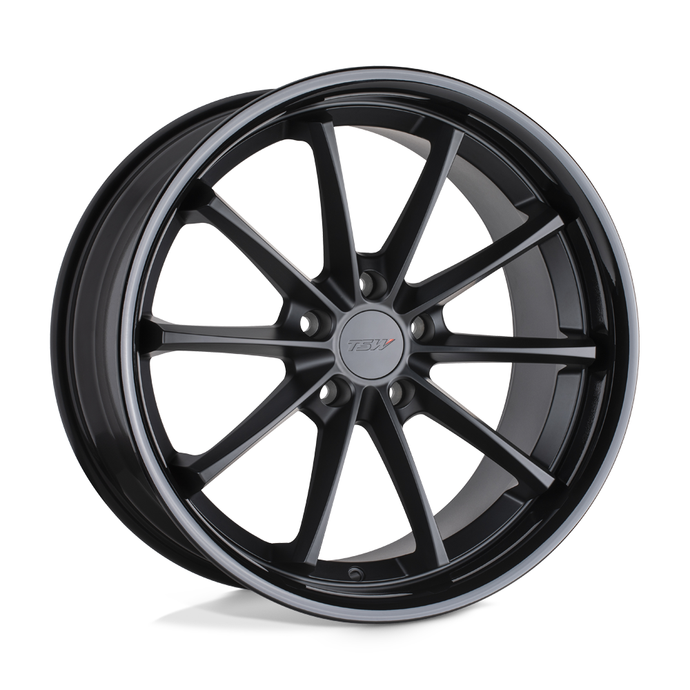 20x8.5 TSW Wheels SWEEP 5x114.3 40 offset 76.1 hub BLACK - 2085SWP405114B76