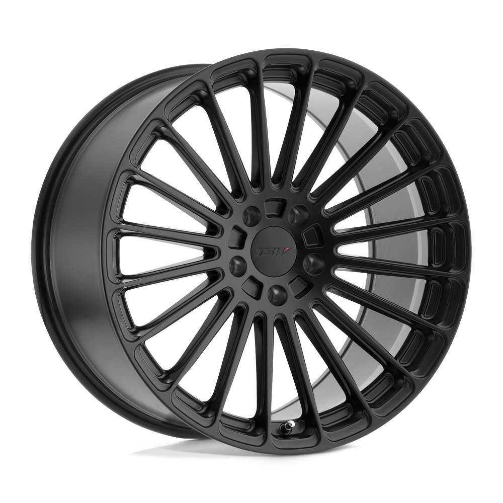 19x10 TSW Wheels TURBINA 5x114.3 25 offset 76.1 hub BLACK - 1910TUR255114M76