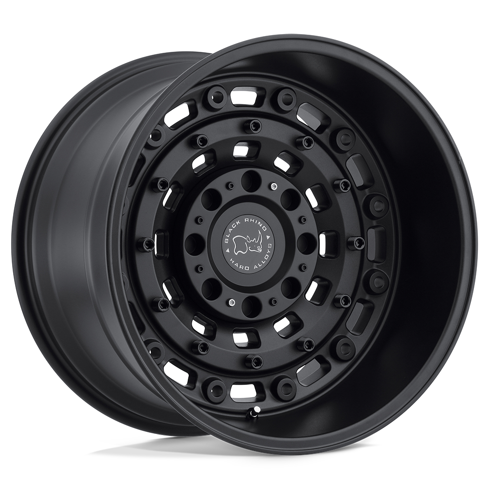 20x12 Black Rhino Hard Alloys ARSENAL 5x127 -44 offset 71.5 hub BLACK - 2012ARS-45127M71