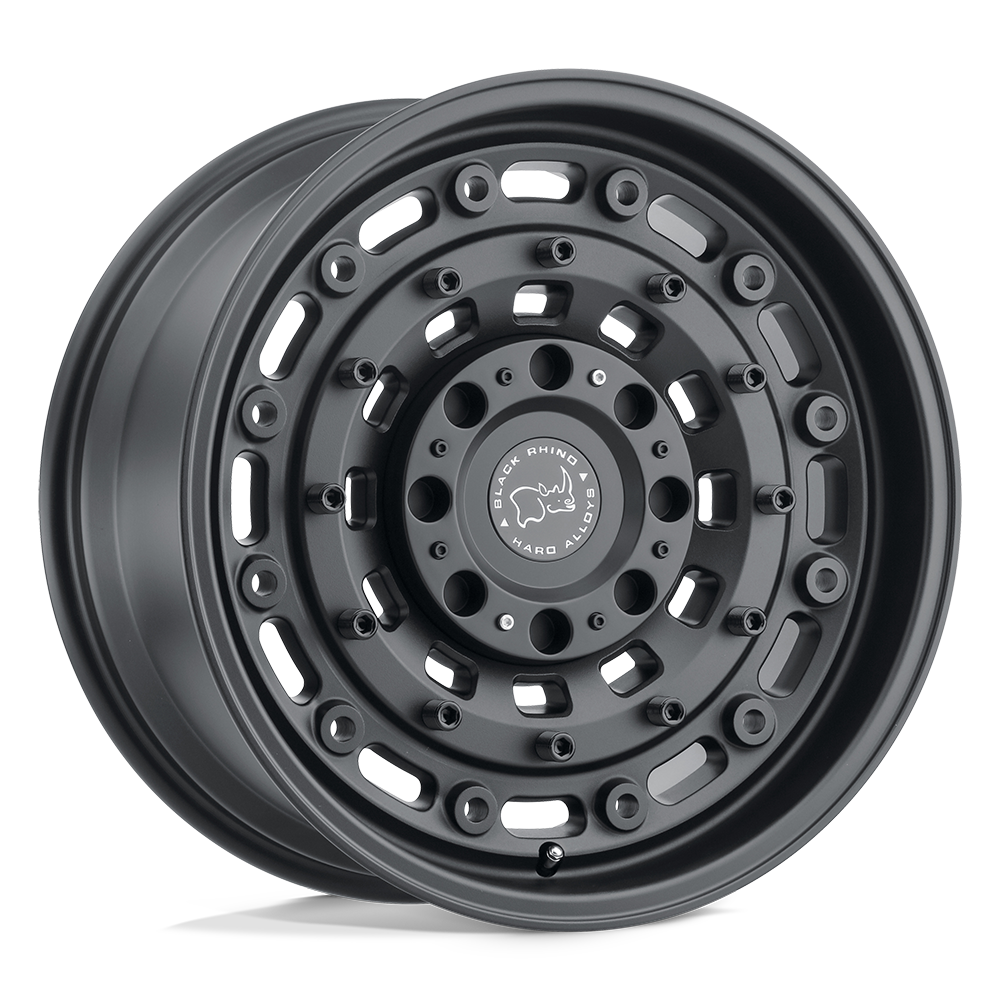 20x12 Black Rhino Hard Alloys ARSENAL 8x165.1 -44 offset 122.4 hub BLACK - 2012ARS-48165M22
