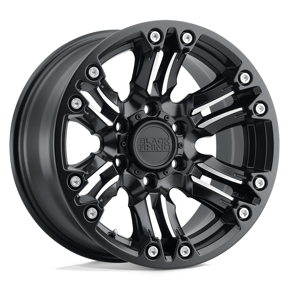20x9.5 Black Rhino Hard Alloys ASAGAI 6x135 12 offset 87.1 hub BLACK - 2095ASG126135M87