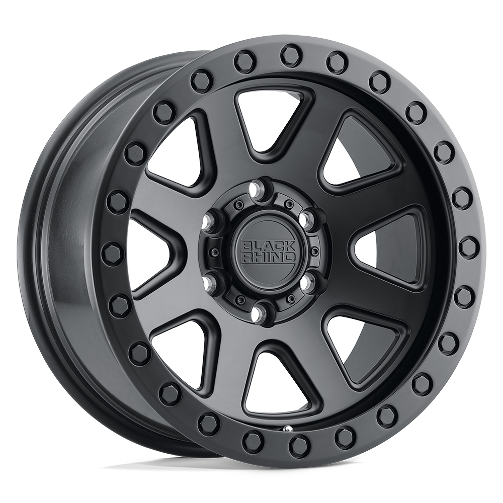 17x8.5 Black Rhino Hard Alloys BAKER 6x139.7 0 offset 112.1 hub BLACK - 1785BKR006140M12