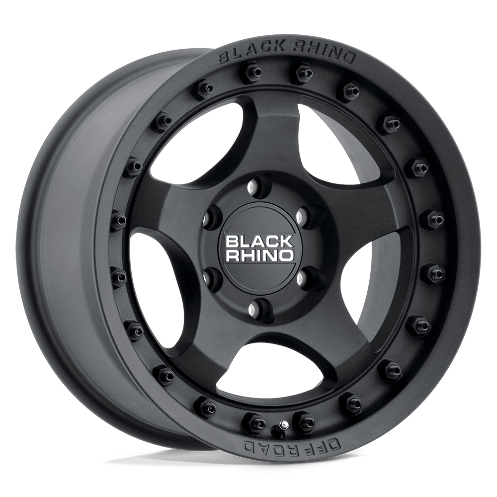 18x9 Black Rhino Hard Alloys BANTAM 5x127 -12 offset 71.5 hub BLACK - 1890BTM-25127M71