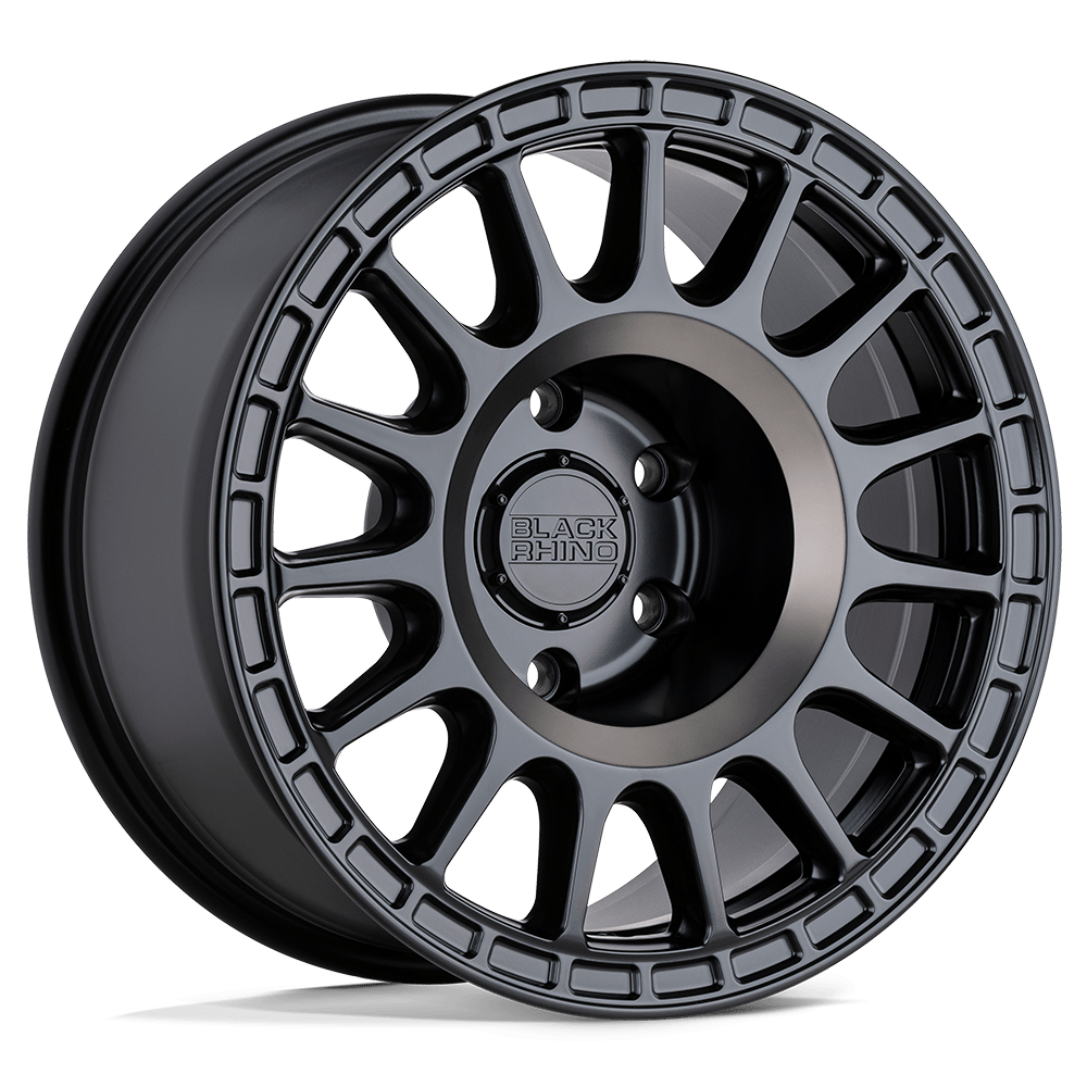 15x7 Black Rhino Hard Alloys SANDSTORM 5x114.3 15 offset 76.1 hub BLACK - 1570SND155114M76A