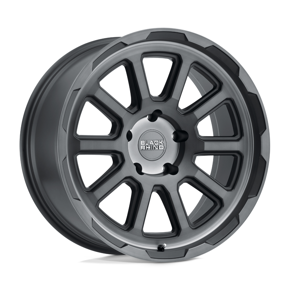 20x8.5 Black Rhino Hard Alloys CHASE 5x127 10 offset 71.5 hub GRAY - 2085CHS105127G71